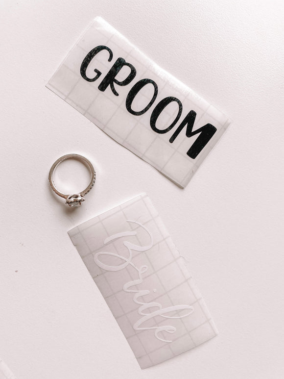 Bride and Groom Decal
