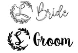 Bride & Groom Hanger Labels