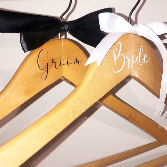 Bride & Groom Hanger Labels