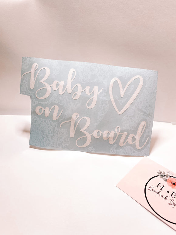 Baby on Board Decal